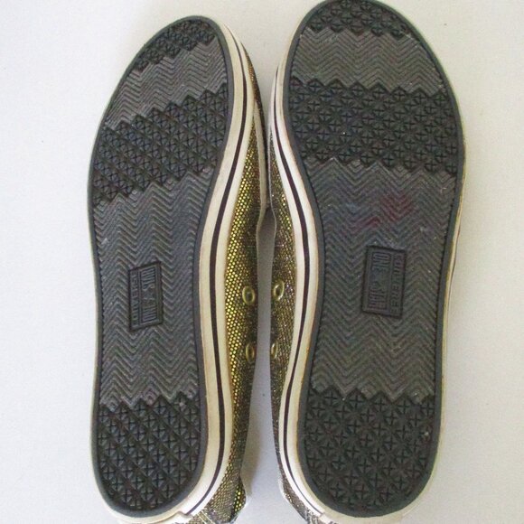 Converse One Star Womens Gold Lame' Mary Jane Ballet Flat - Size 4.5M - Picture 9 of 9